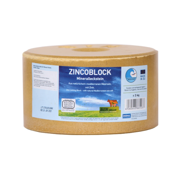 Mineral lick stone 'Zincoblock' 3kg