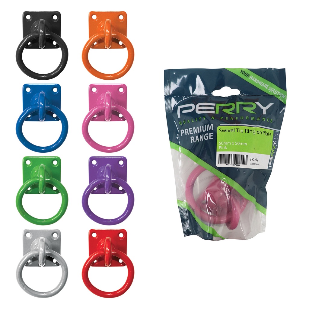Draaibare ring op plaat ( 2 pack)
