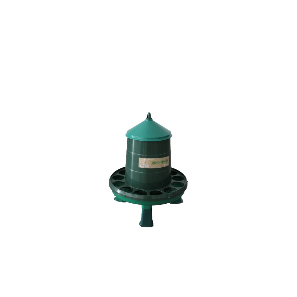 Recycled plastic poultry feeder with legs 2 kg