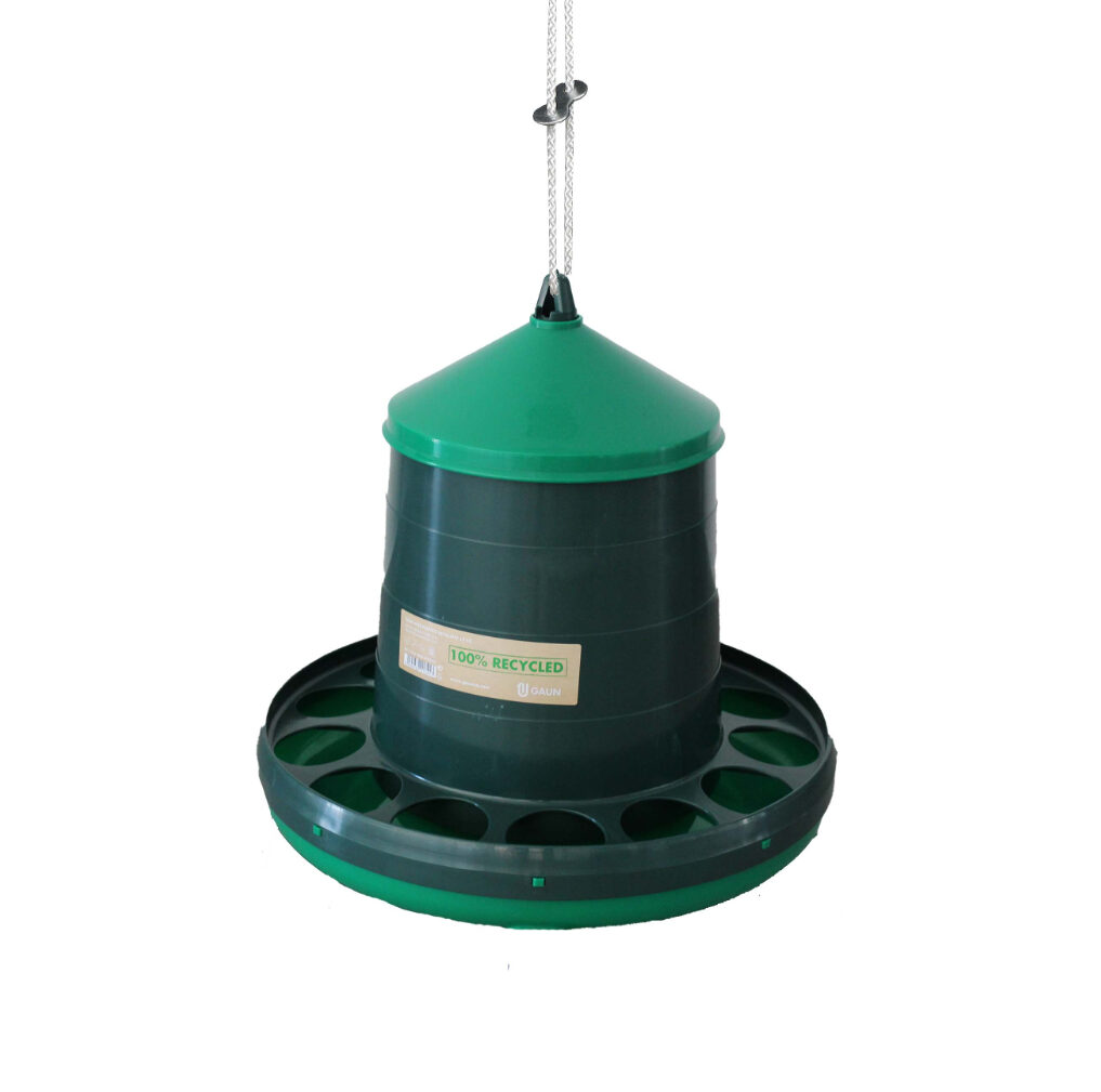 Gerecycleerde voedersilo hangend 12 kg