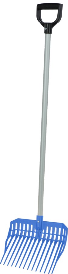 Manure fork for children with D-handle